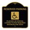 Signmission Reserved Parking Placard or Special License Plates Required Maximum Fine $500, A-DES-BG-1818-23056 A-DES-BG-1818-23056 - alternate 1